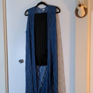 XL LulaRoe Blue Lacey Joy